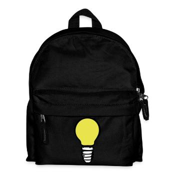 Light bulb (3 colors) - Kids' Backpack - black - Front