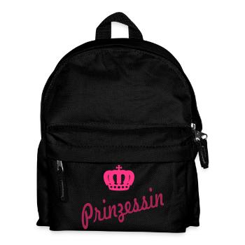 prinzessin - Kinder Rucksack - Schwarz - Vorne