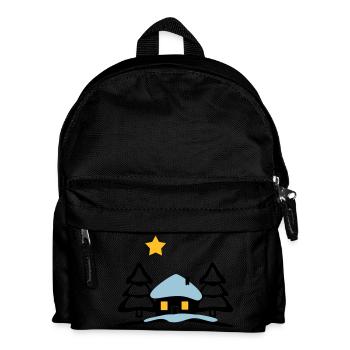 christmas house at North Pole - Kids' Backpack - black - Front