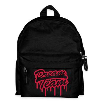 Stamp Graffiti Logo Design Dream Team Freunde Few - Kids' Backpack - black - Front