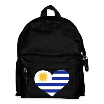 Uruguay Herz; Heart Uruguay - Kids' Backpack - black - Front