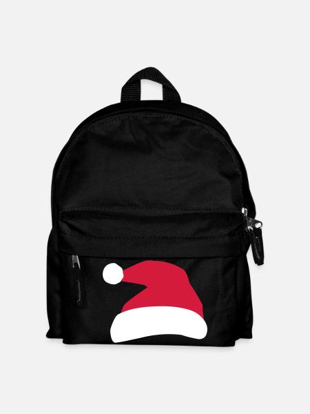Weihnachtsmann Mütze - Kinder Rucksack - Schwarz