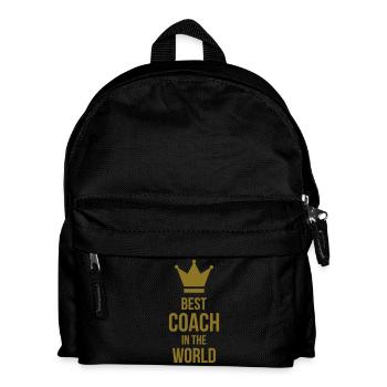 Coach / Trainer / Sport / Coaching / Zug / Manager - Kinder Rucksack - Schwarz - Vorne