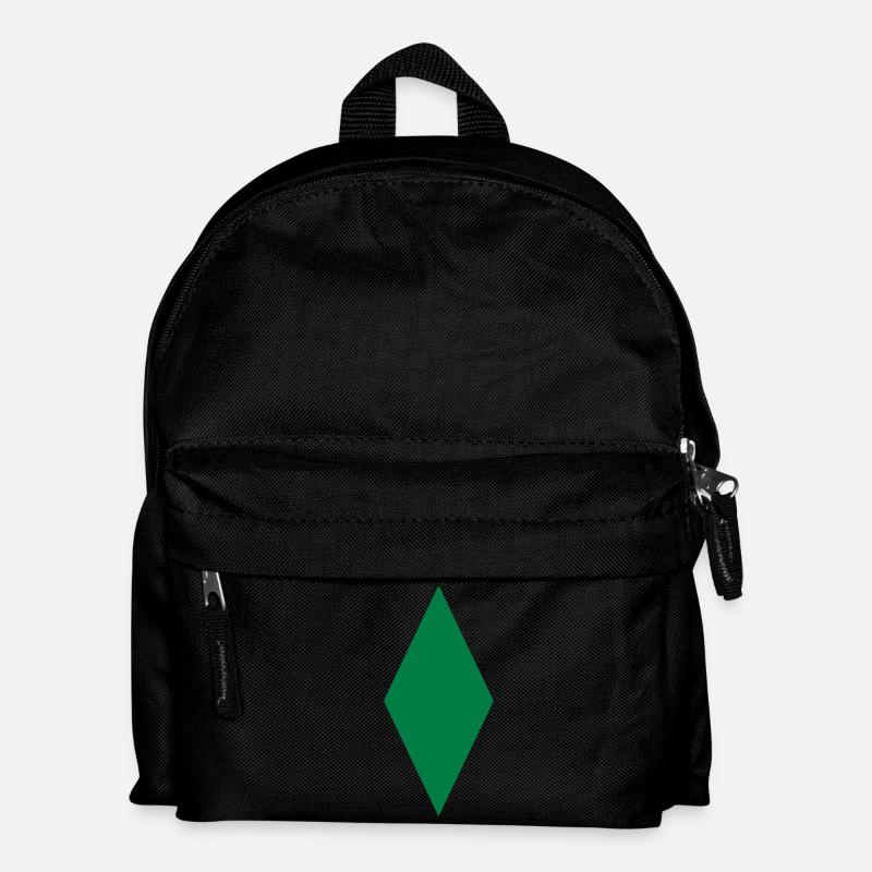 Schmale Raute - Kinder Rucksack - Schwarz