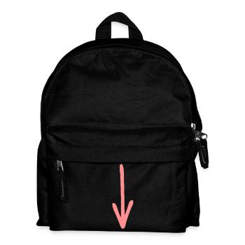 Pfeil - Kinder Rucksack - Schwarz - Vorne