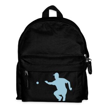 petanque1 Zeiger Ball - Kinder Rucksack - Schwarz - Vorne