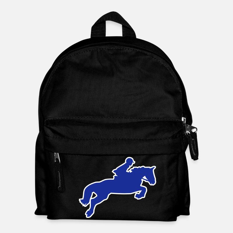 Springpferd - Kinder Rucksack - Schwarz