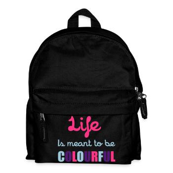 Life Is Colourful - Kids' Backpack - black - Front