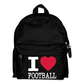 i love football / I heart football 2c - Sac à dos Enfant - noir - Devant