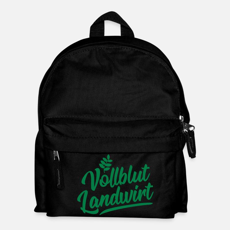 vollblut landwirt design - Kinder Rucksack - Schwarz