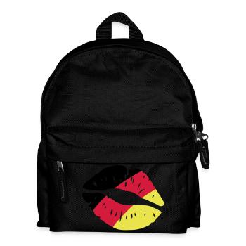 germany kiss lips - Kinder Rucksack - Schwarz - Vorne