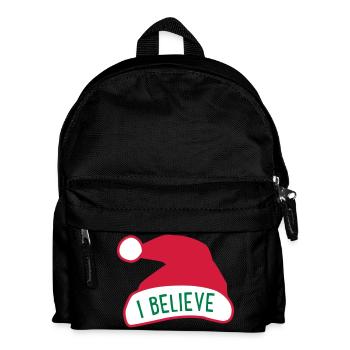 Ich glaube an den Weihnachtsmann - Kinder Rucksack - Schwarz - Vorne