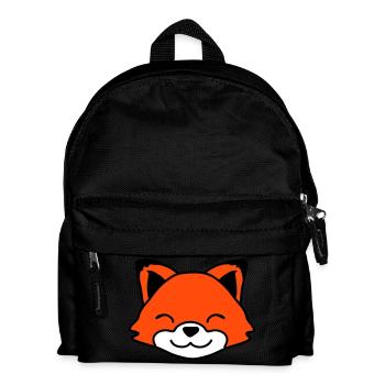 Fuchs Rotfuchs Wildes Tier Schlauer Wald Bewohner - Kinder Rucksack - Schwarz - Vorne
