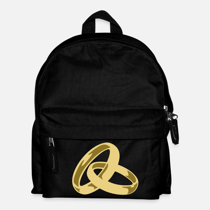 Wedding Rings - Kinder Rucksack - Schwarz