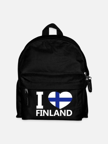 I Love Finland - Kids' Backpack - black
