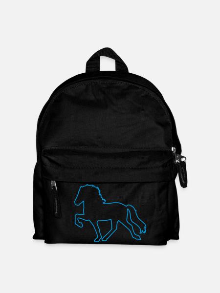 Tölter Outline - Kinder Rucksack - Schwarz
