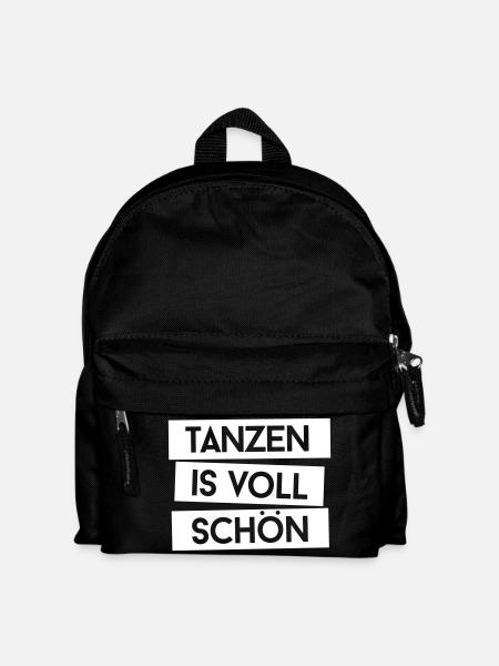 Tanzen is voll schön - Kinder Rucksack - Schwarz