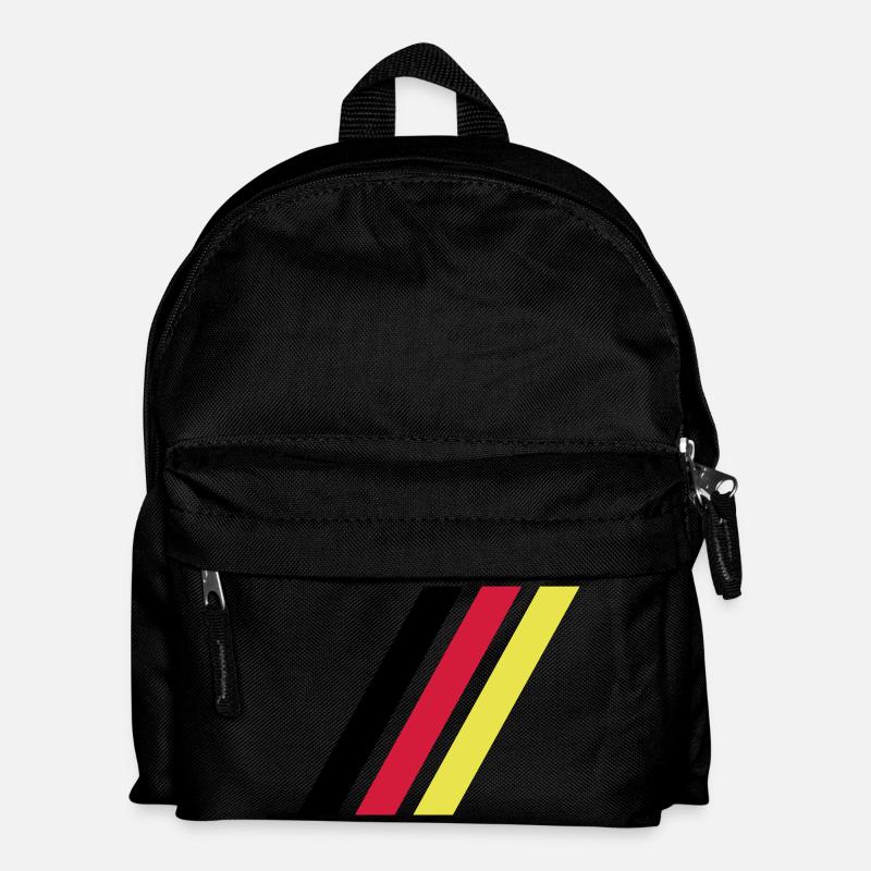 german stripe flag - Kinder Rucksack - Schwarz