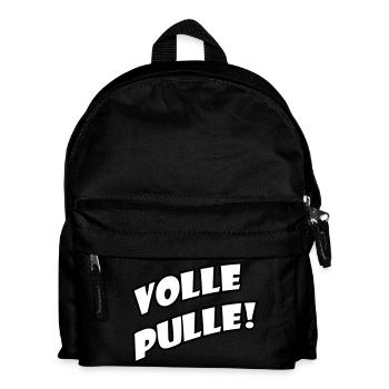 Volle Pulle! - Kinder Rucksack - Schwarz - Vorne