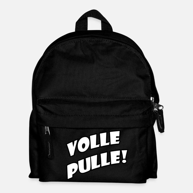 Volle Pulle! - Kinder Rucksack - Schwarz
