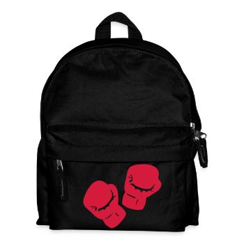 boxing glove boxing - Kids' Backpack - black - Front