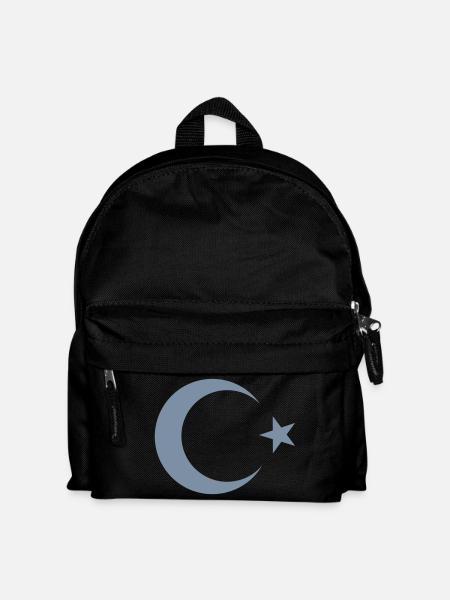 Türkei Türkiye Mondstern - Kinder Rucksack - Schwarz
