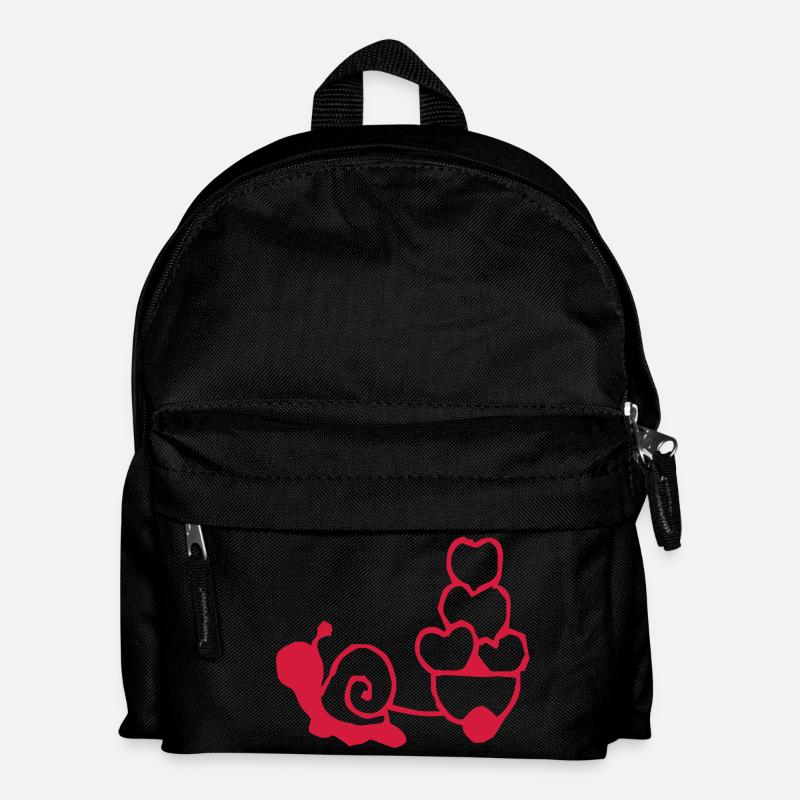 vom Herzen von Deiner Schnecke - Kinder Rucksack - Schwarz