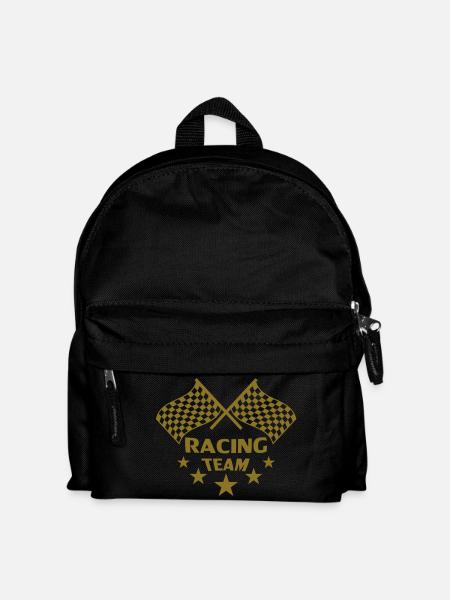 racing_team - Kinder Rucksack - Schwarz