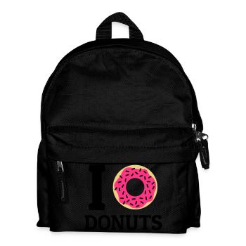 I love donuts - Kinder Rucksack - Schwarz - Vorne