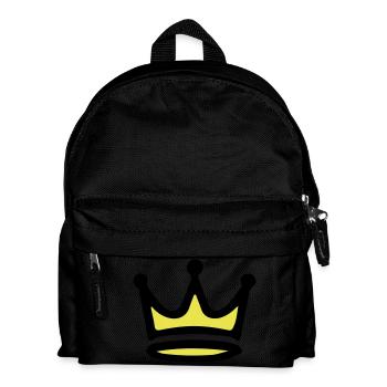 Krone Symbol - Kinder Rucksack - Schwarz - Vorne