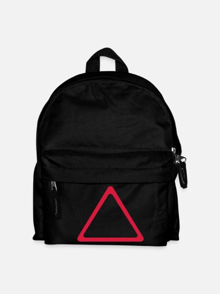 Warning - Kids' Backpack - black