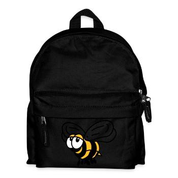 Biene - Kinder Rucksack - Schwarz - Vorne