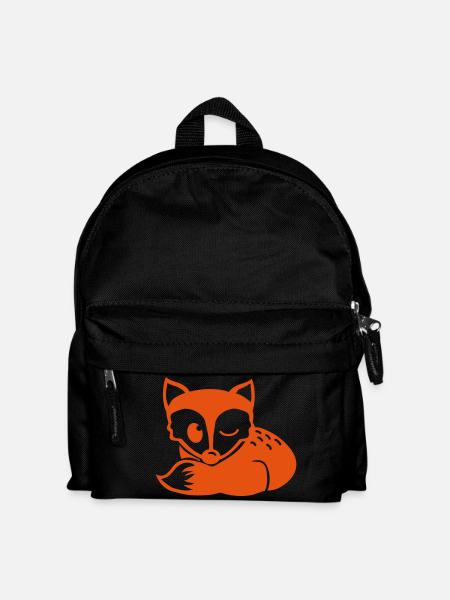 rotfuchs 2farbig - Kinder Rucksack - Schwarz