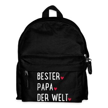 Bester Papa der Welt - Kinder Rucksack - Schwarz - Vorne