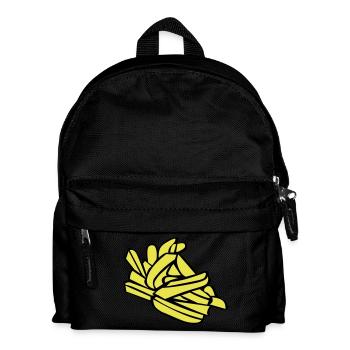 Frites ou des chips - Sac à dos Enfant - noir - Devant