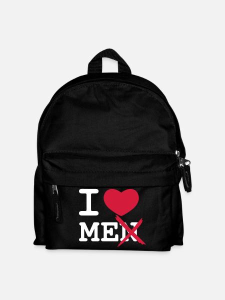 I Love Men - Kids' Backpack - black