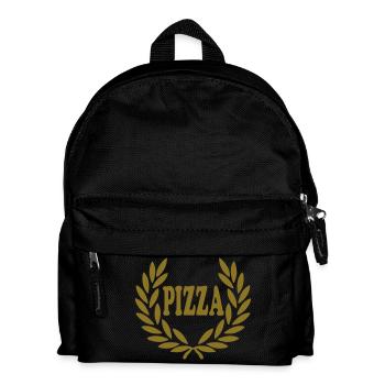 pizza_corona_premio - Kids' Backpack - black - Front