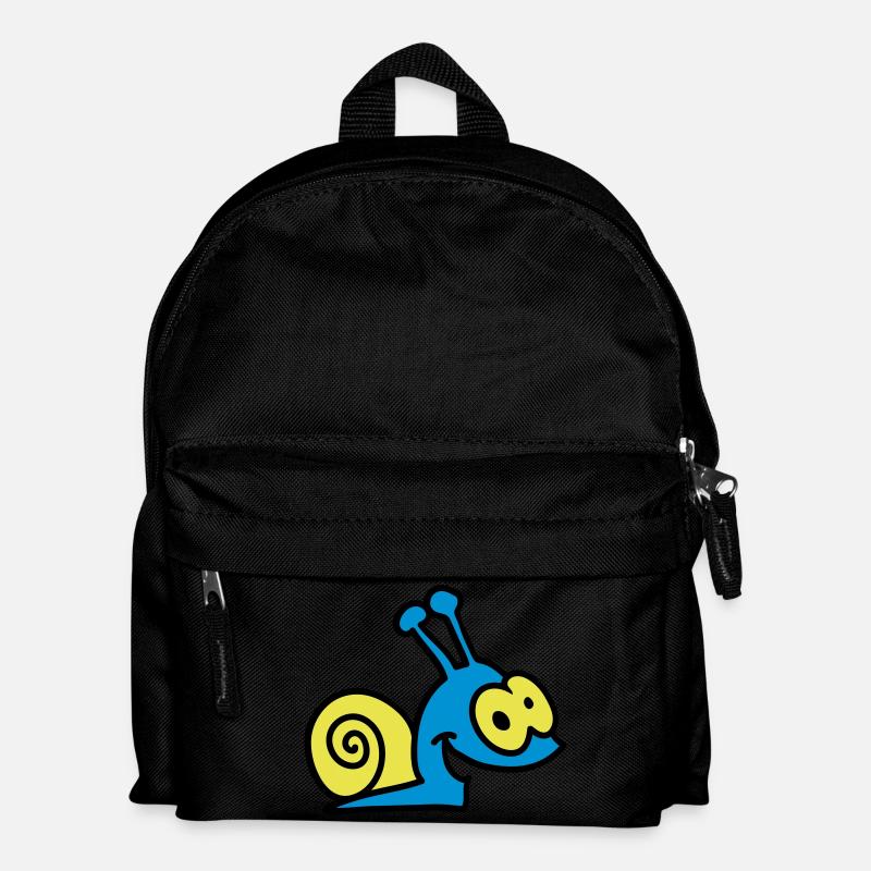 escargot drôle - 3 - Sac à dos Enfant - noir