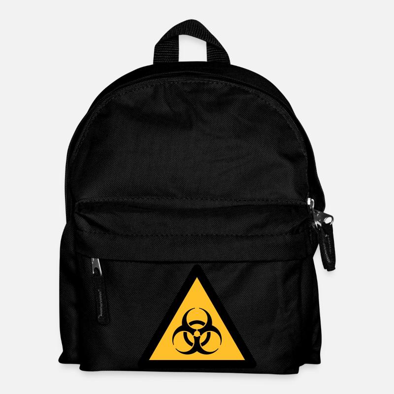 Hazard Symbol - Biohazard (2-color) - Kids' Backpack - black