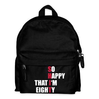 80 - Kids' Backpack - black - Front