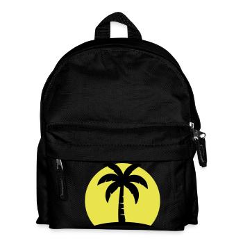 Palm Tree Beach Sun - Kids' Backpack - black - Front