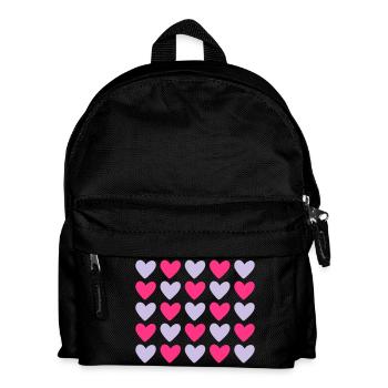 Herzen Bunt Liebe Herz - Kinder Rucksack - Schwarz - Vorne