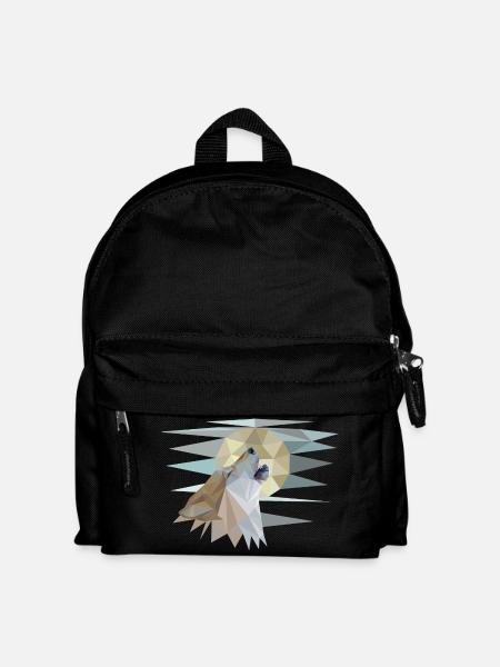 Howling Wolf - Kids' Backpack - black