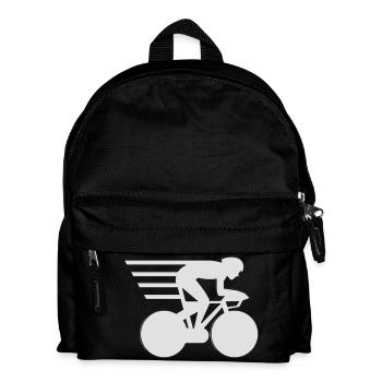 T-Shirt für Zeitfahrer und Rennfahrer. - Kinder Rucksack - Schwarz - Vorne