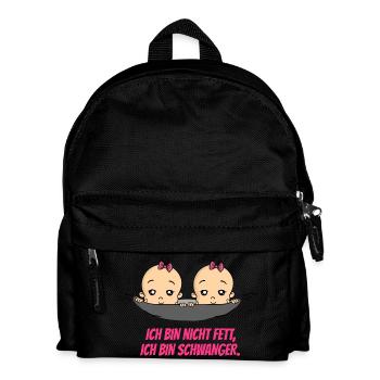 Ich Bin Nicht Fett Schwangerschaft Baby - Kinder Rucksack - Schwarz - Vorne
