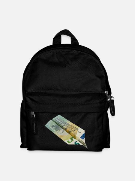 5-Euro-Schein - Kinder Rucksack - Schwarz