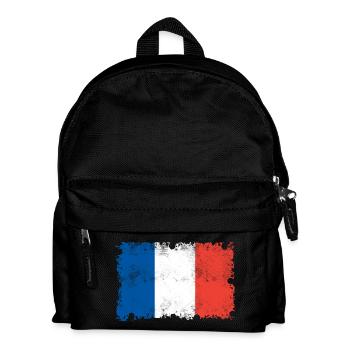 Frankreich flagge, Frankreich, Frankreichfahne - Kinder Rucksack - Schwarz - Vorne