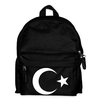 Turkey breast logo - Türkiye amblem - Kids' Backpack - black - Front