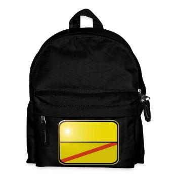 Blank signpost - design itself - Kids' Backpack - black - Front