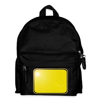 Plaine Ortsschild, simple - faire vous-même - Sac à dos Enfant - noir - Devant